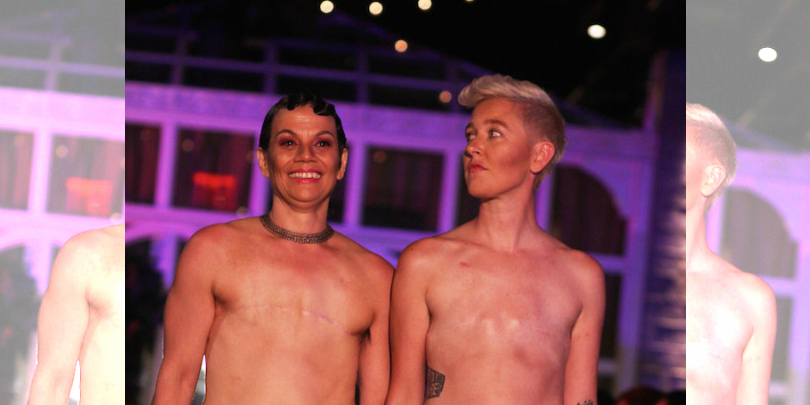 Two Double-Mastectomy Survivors Walked Topless Down A Runway For A Powerful Reason