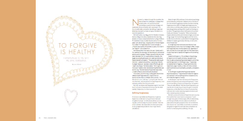 To Forgive is Healthy